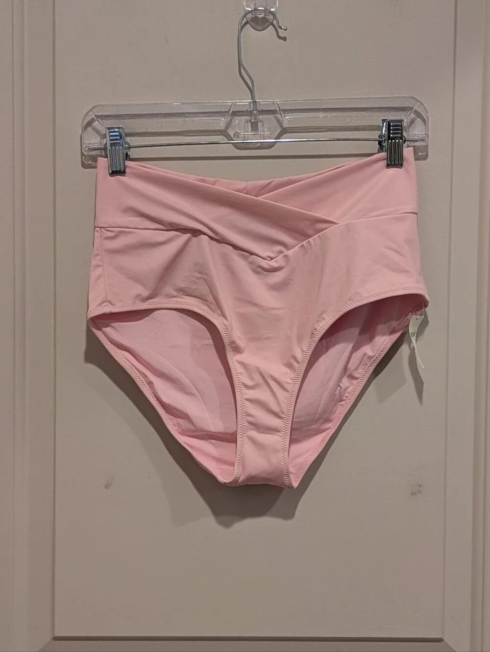 aerie High-Waist Pink Bikini Bottoms Size Medium - Picture 1 of 4